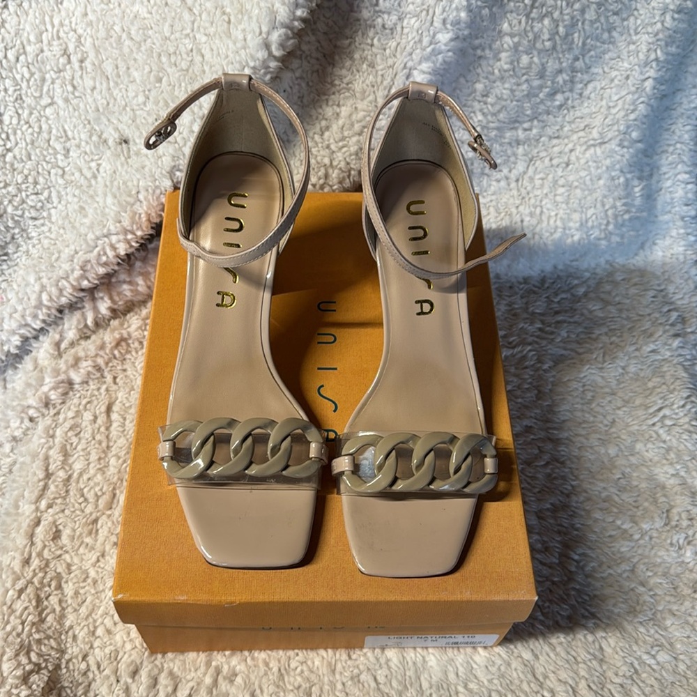 Unisa woman high heels light natural size 7 style undenny2